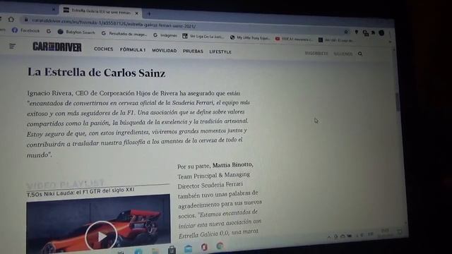 Estrella Galicia 0,0 nuevo sponsor de Scuderia Ferrari y sigue apoyando a Carlos Sainz Jr. смотреть онлайн
