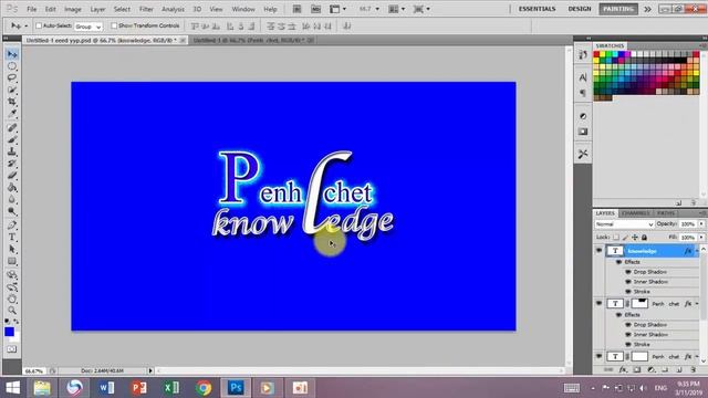 How to do logo png by photoshop Part #2 របៀបធ្វើlogo save png смотреть онлайн