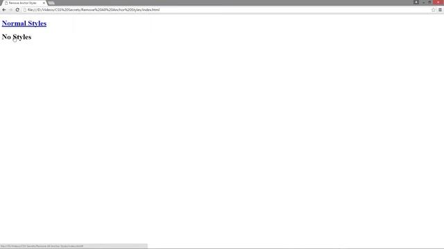 CSS Secrets - Remove All Default Anchor Styles смотреть онлайн
