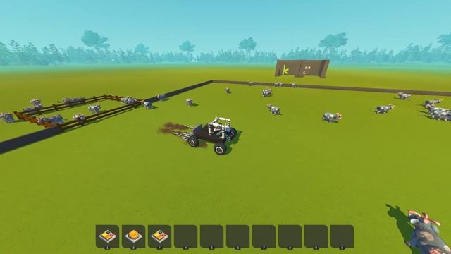 NOOB vs PRO: Cow Herding Challenge! (Scrap Mechanic Gameplay) смотреть онлайн