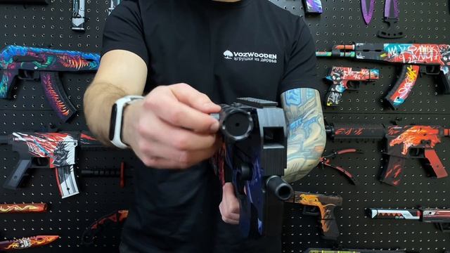 Пистолет-пулемет P90 Скоростной зверь: деревянный резинкострел из CS GO смотреть онлайн