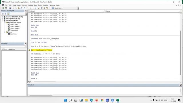 Retrieve data from Sheet on USERFORM смотреть онлайн