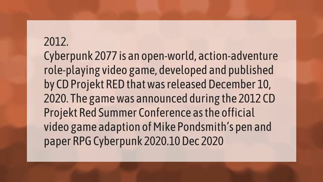 When did Cyberpunk 2077 get announced? смотреть онлайн