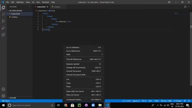 VS Code installation and environment setup. Downloading extensions| live server #knowtheedge смотреть онлайн