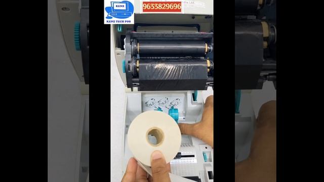 ZEBRA BARCODE PRINTER - RIBBON & LABEL LOADING - TLP2844 смотреть онлайн
