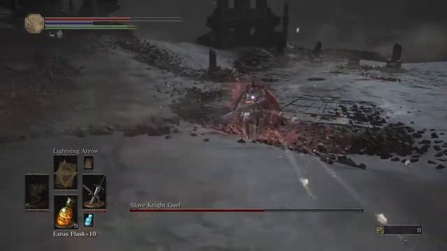 DARK SOULS 3 slave knight gael bested with farron greatsword! SOLO! смотреть онлайн