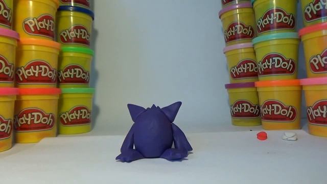 Как слепить Генгар Покемон Го из пластилина Плей До. How to make a gengar Pokemon Go of Play-Doh. смотреть онлайн