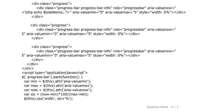 HTML : Bootstrap progress bar issue смотреть онлайн