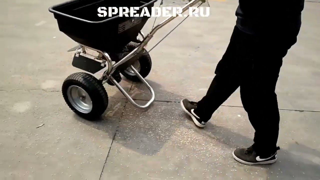 Сеялка - разбрасыватель для газона, удобрений, семян SPREADER.ru смотреть онлайн