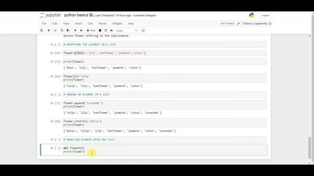 PYTH 15: Removing Element from the list in python смотреть онлайн