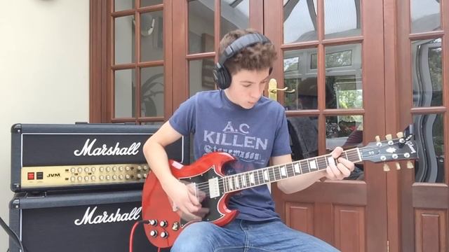 AC DC Guitar Cover, You shook me all night long смотреть онлайн