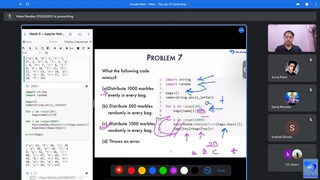 The Joy of Computing using Python noc23 cs20 WEEK 5 | Live Interaction Session by Vikas Pandey смотреть онлайн