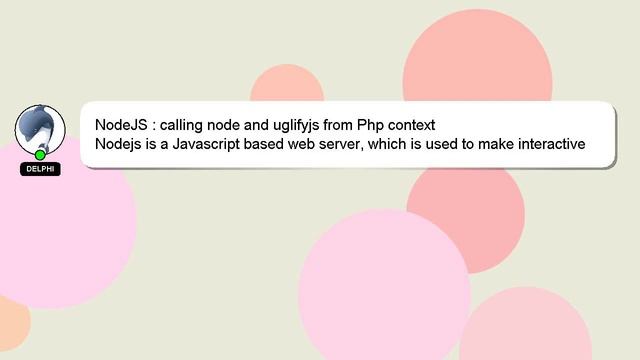 NodeJS : calling node and uglifyjs from Php context смотреть онлайн
