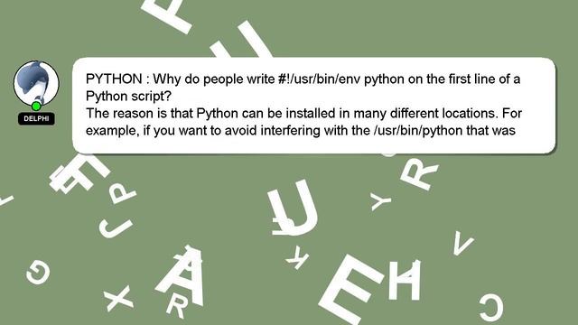 PYTHON : Why do people write #!/usr/bin/env python on the first line of a Python script? смотреть онлайн