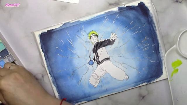 Наруто Узумаки из аниме Наруто. Speedpaint. смотреть онлайн