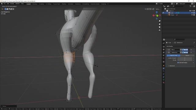Modelling a Dinosaur in Blender 3.2 Part 2 | Smoothing the body and making the legs смотреть онлайн