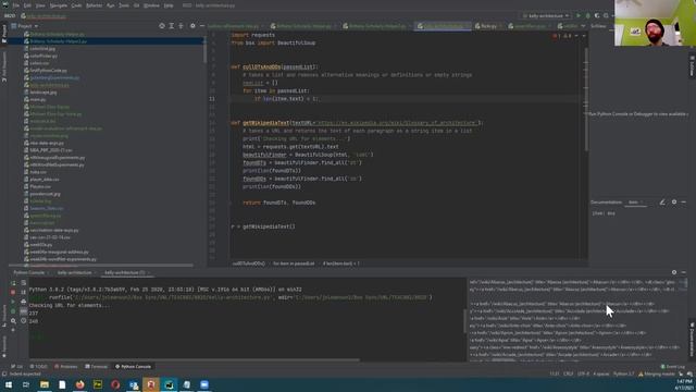 Harvesting a glossary of architectural terms from wikipedia via the Python requests and bs4 package смотреть онлайн
