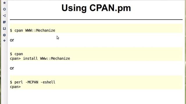 Beginner Perl Maven tutorial: 12.8 - installing Perl modules using cpan смотреть онлайн