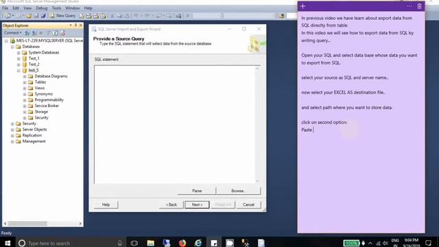 Export Data from SQL to Excel by writing query смотреть онлайн