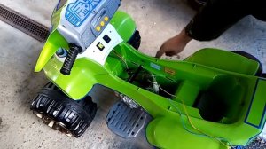 Проверка после ремонта, детского электро квадроцикла.