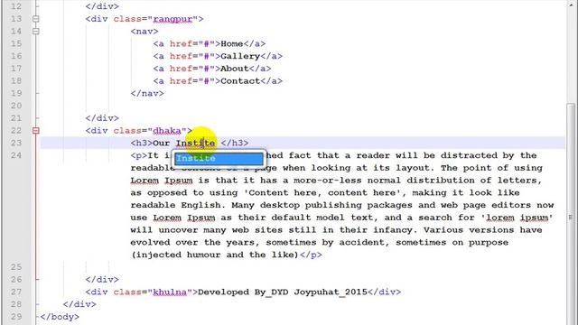 web design bangla tutorial (Html) part:3 смотреть онлайн
