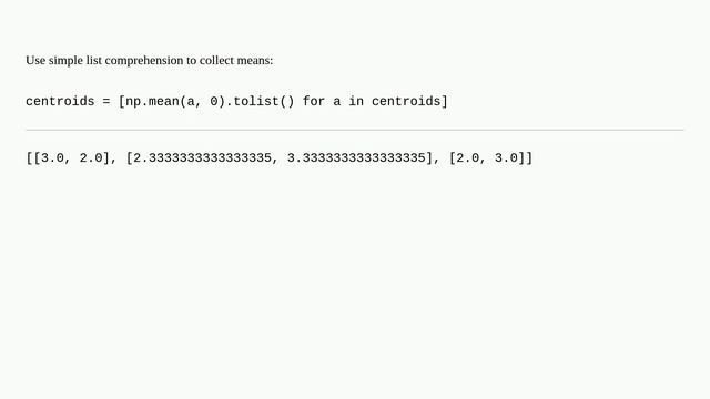 np array inside list to compute mean смотреть онлайн