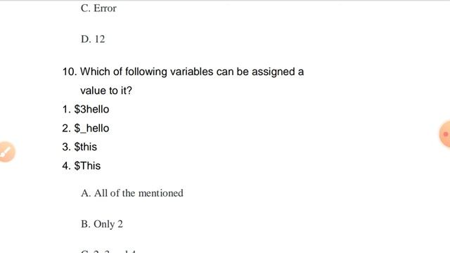 PHP MCQ Questions Part1 смотреть онлайн