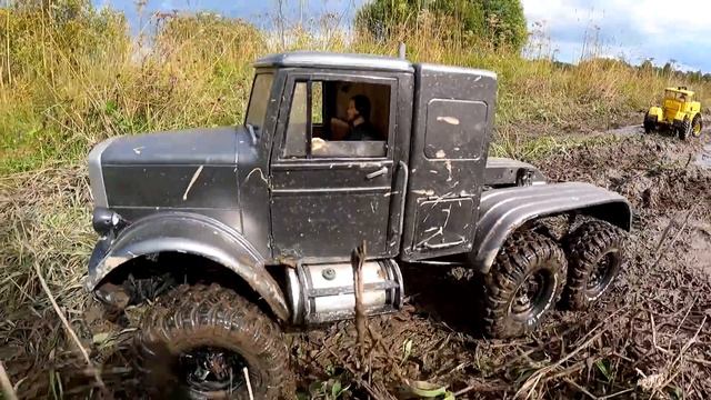 СЛОМАЛИ Кировец К-700! ... Американский грузовик Peterbilt 6х6 оказался надежней. RC OFFroad 4x4 смотреть онлайн