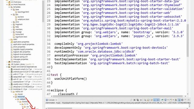 Bootstrap Spring boot 적용하기 смотреть онлайн