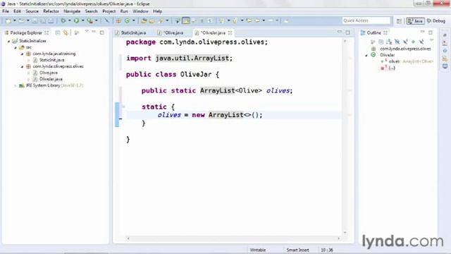 java tutorial Using Static Initializers смотреть онлайн