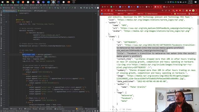 2-3 Making HTTP GET requests with Retrofit and parsing the response with GSON (code walkthrough 3) смотреть онлайн
