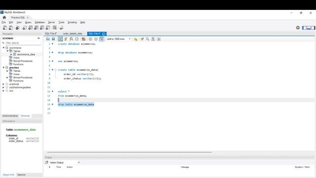 SQL DROP TABLE смотреть онлайн