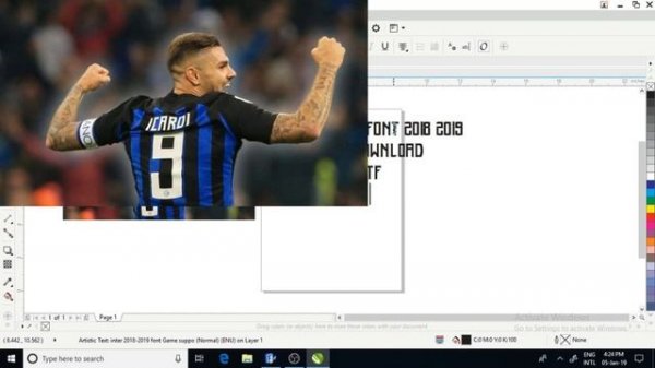inter milan font 2018 - 2019 TTF