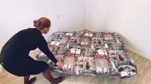 как одеть чехол на диван клик кляк