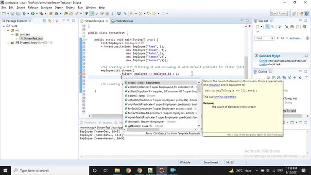 Java 8 Stream API | Predicate | Custom Predicate смотреть онлайн