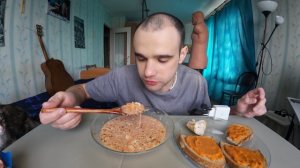 МУКБАНГ БОРЩ ДОМАШНИЙ СУП / БУТЕРБРОДЫ С ИКРОЙ / ОБЖОР / EATING MUKBANG ASMR АСМР