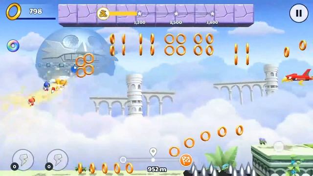 Sonic Runners Adventure Sky Sanctuary Level 37 Walkthrough Gameplay Android/iOS смотреть онлайн