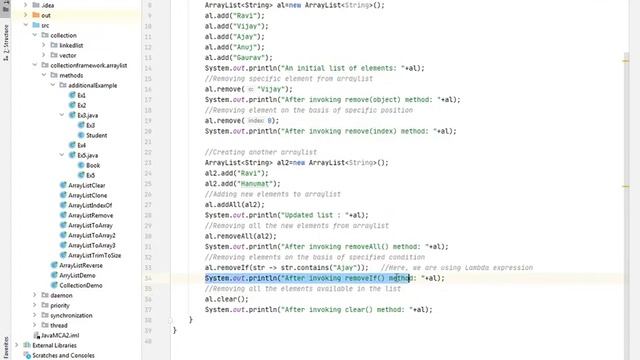 Arraylist Example Lecture of 13th August 2020 смотреть онлайн