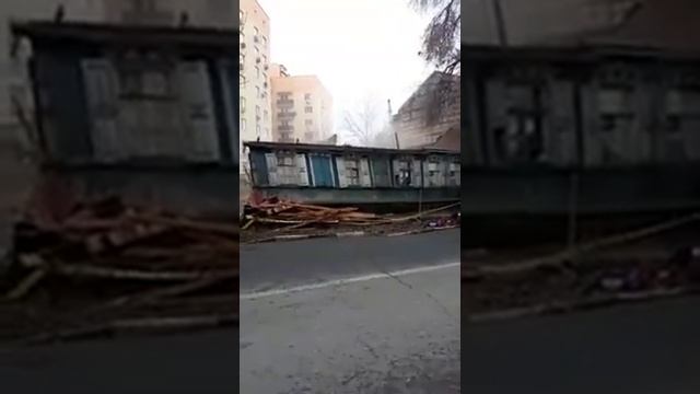 Снос дома на Октябрьской