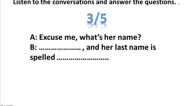 IELTS LISTENING SPELLING