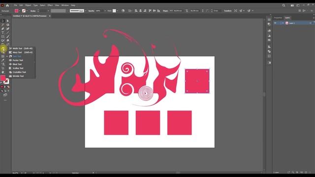 #28 Как быстро менять объект с помощью инструментов трансформации в Adobe Illustrator смотреть онлайн