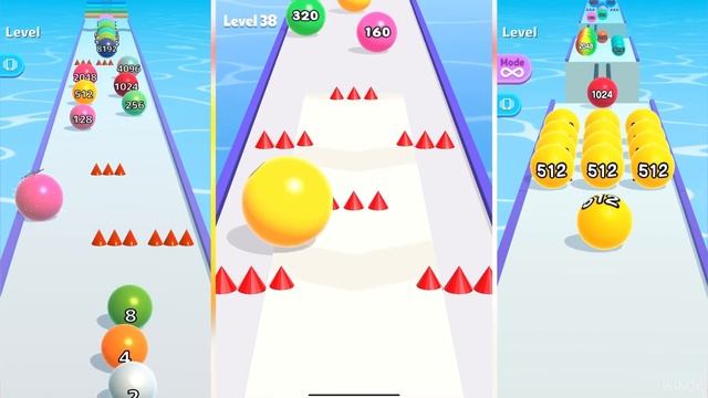 BallRun 2048 vs Ball Master 2048 : Ball Run 3D vs BallRun Infinity смотреть онлайн