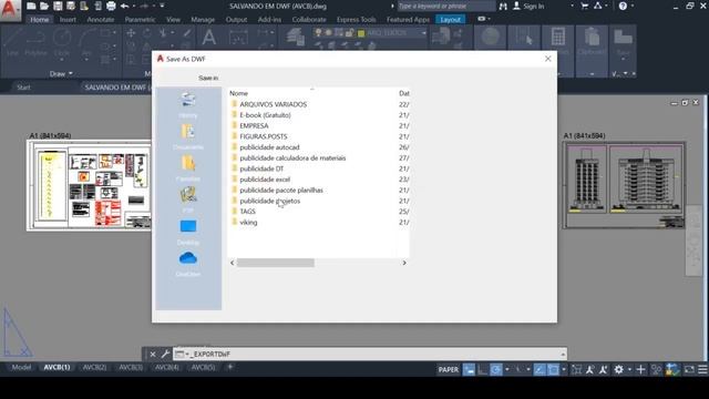 Como salvar vários Layout em um único arquivo DWF no AutoCAD смотреть онлайн