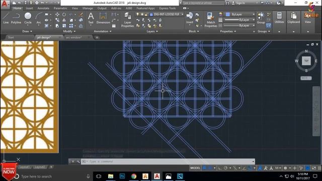 MDF Grill Design ~ Autocad And Artcam