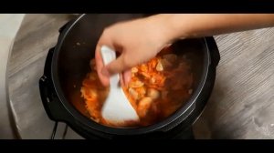 Картофель тушеный с мясом в скороварке