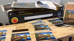 Печать УФ гибкими чернилами на разных материалах, пример подборки параметров печати и их влияние