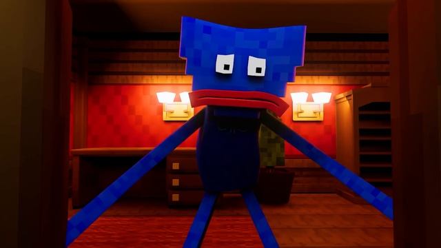 HUGGY WUGGY vs RUSH in DOORS (Minecraft Animation) смотреть онлайн