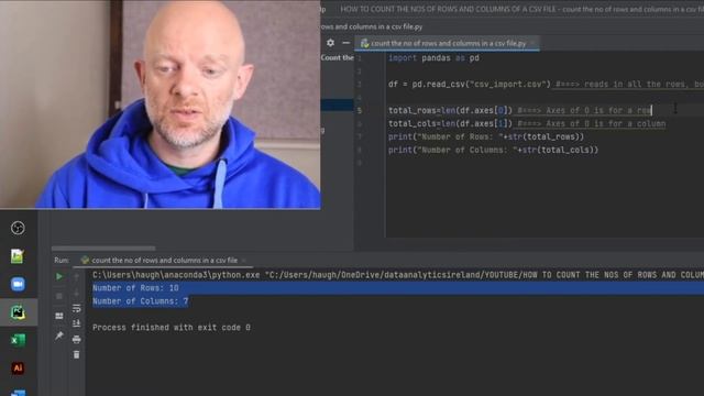 How To Count The no of Rows and Columns In a CSV File смотреть онлайн