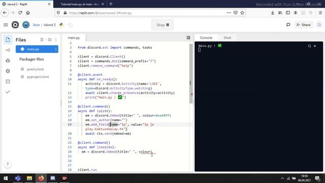 Discord.py tutoriál (2) смотреть онлайн