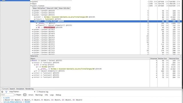Detecting Memory Leaks Using Chrome Developer Tools смотреть онлайн